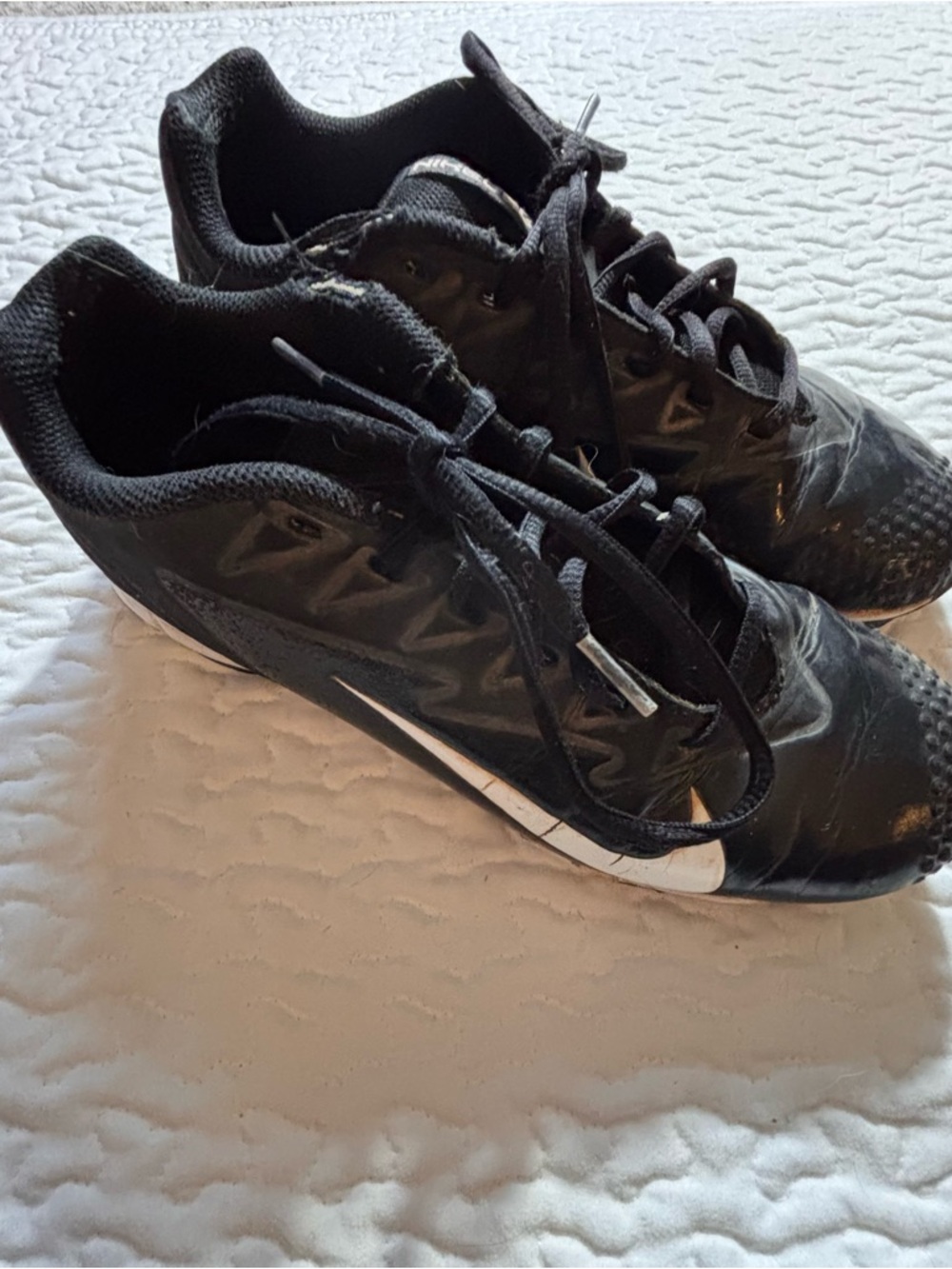 Nike Black and White Soccer Cleats